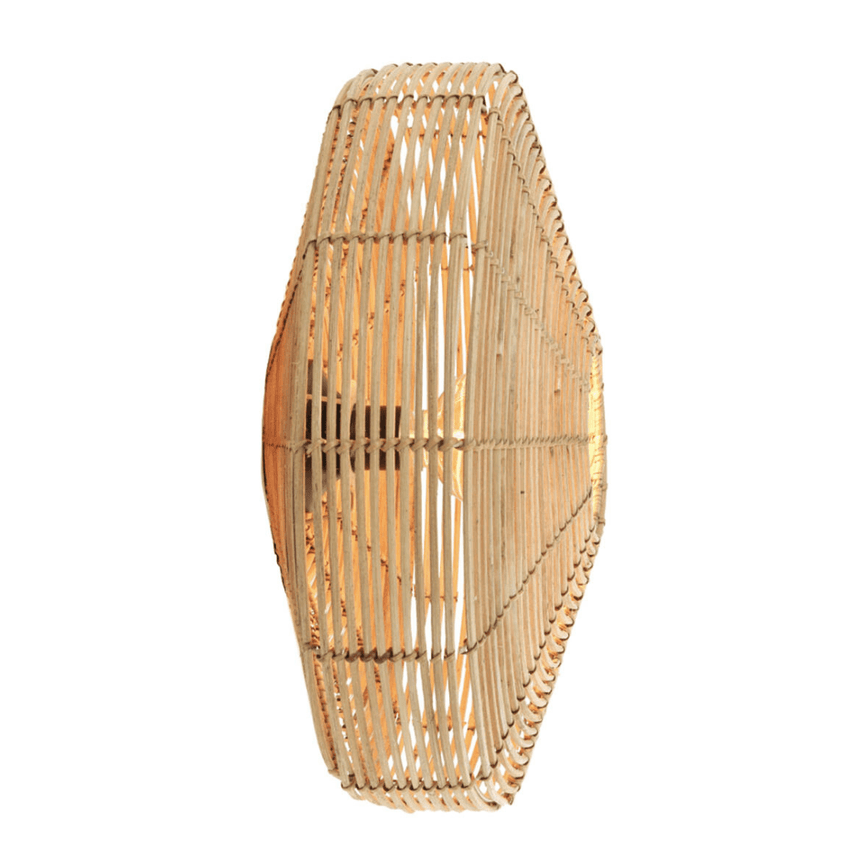 Mataka rattan wall lamp