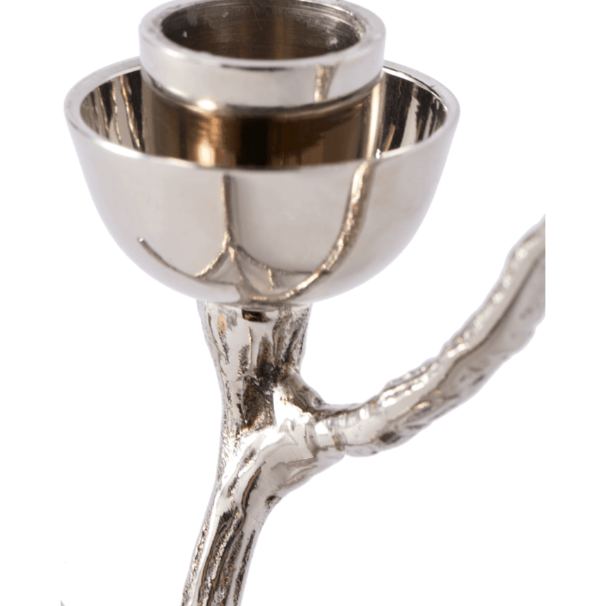 Twiggy metal candle holder 14cm