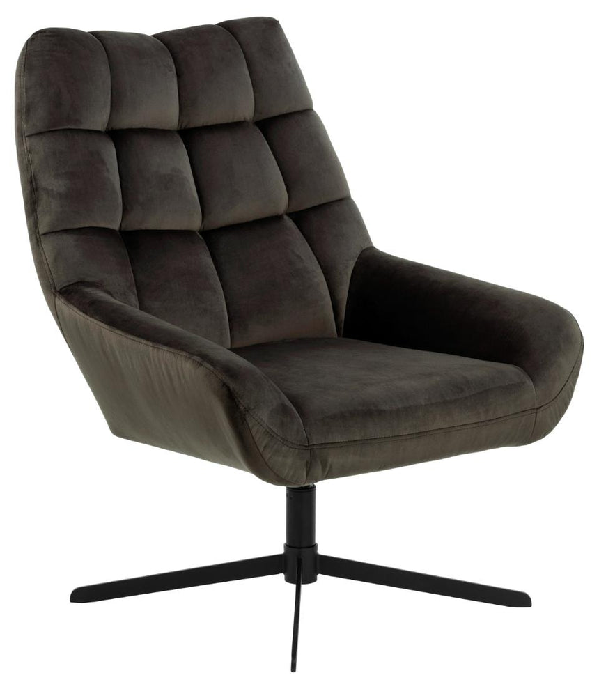 Paris velvet swivel chair