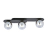 Plaza 3 BL glass ceiling lamp
