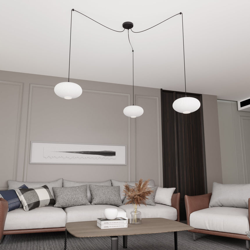 Origo 3 BL glass pendant lamp