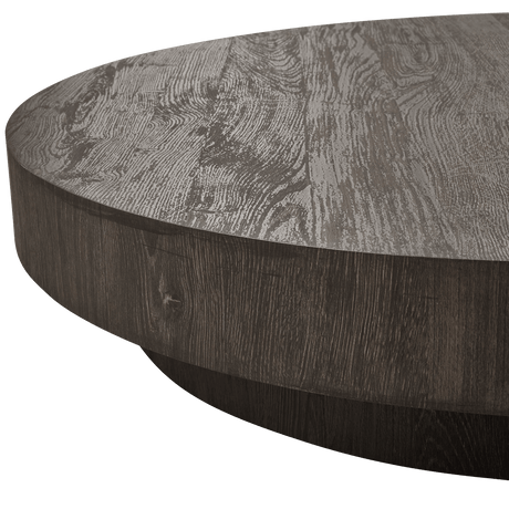 Shield wooden coffee table