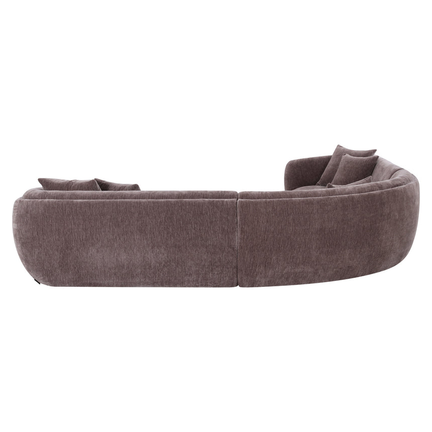 Gianelle 5 személyes sarokkanapé – Texturált kárpittal és kőris furnér vázzal