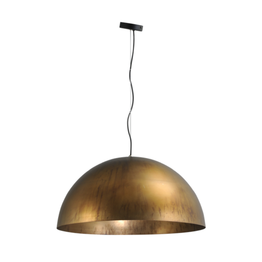 Larino 1-bulb copper-colored metal pendant lamp