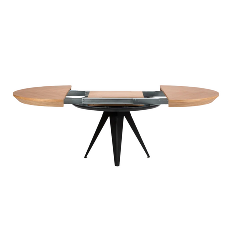 Toni extendable wooden dining table Ø130