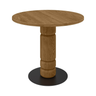 Beads wooden dining table Ø90