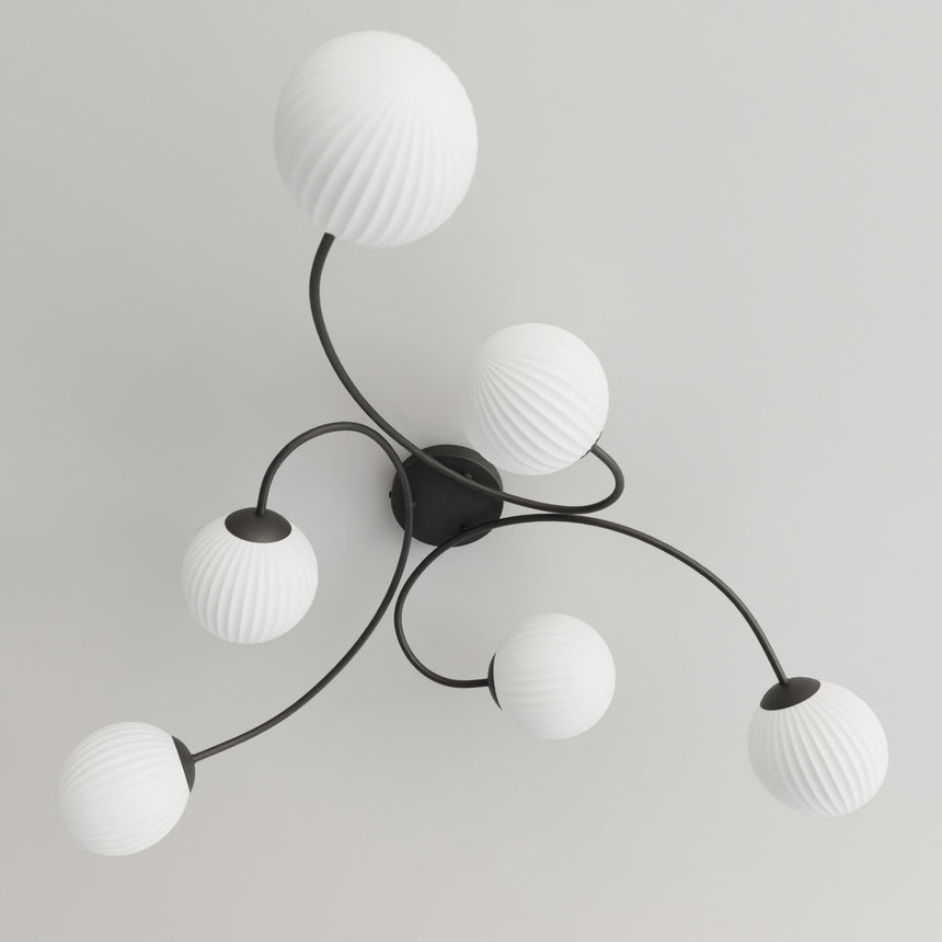 Vibra 6 BL metal ceiling lamp