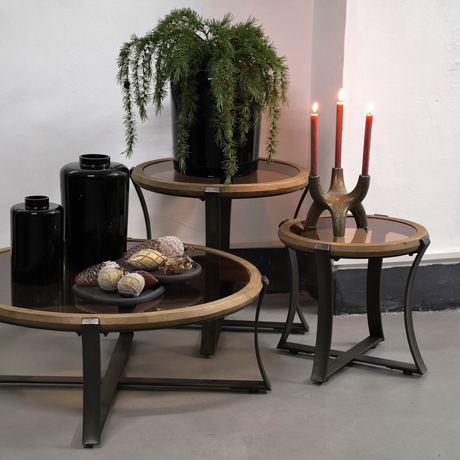 Noa wooden bedside table