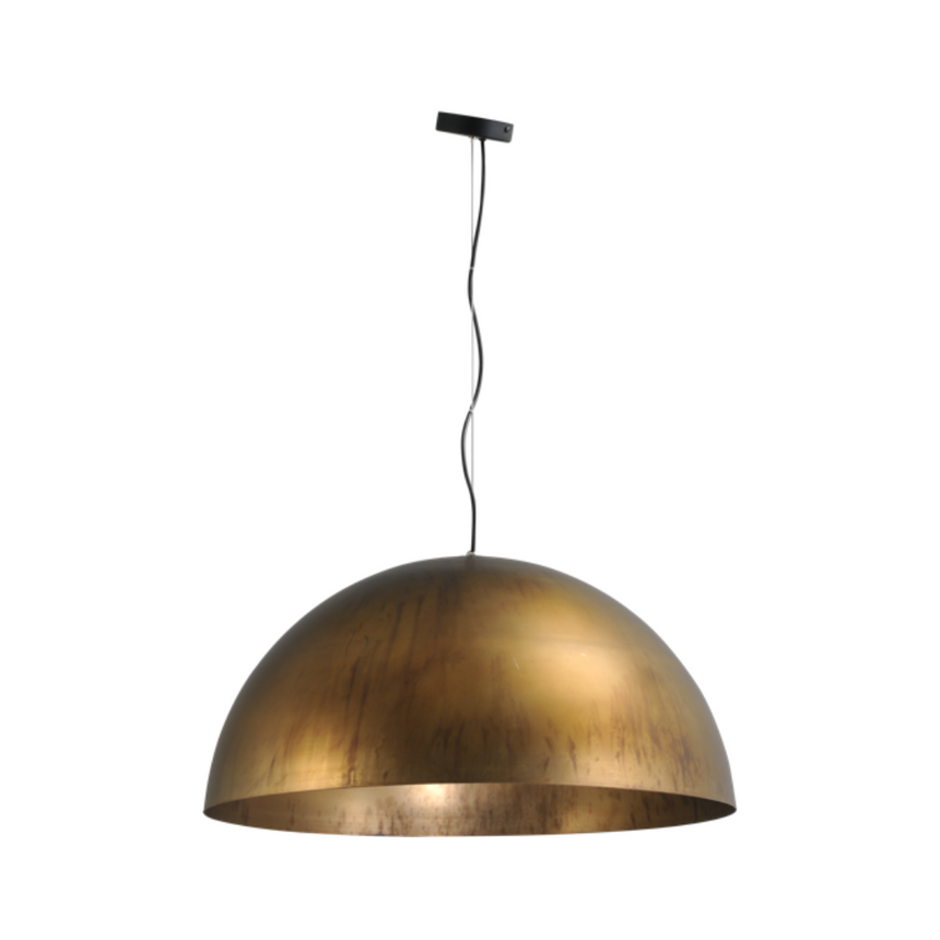 Larino 1-bulb copper-colored metal pendant lamp