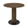 Beads wooden dining table Ø90