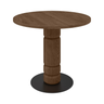 Beads wooden dining table Ø90