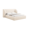 Miley chenille bed frame 180x200