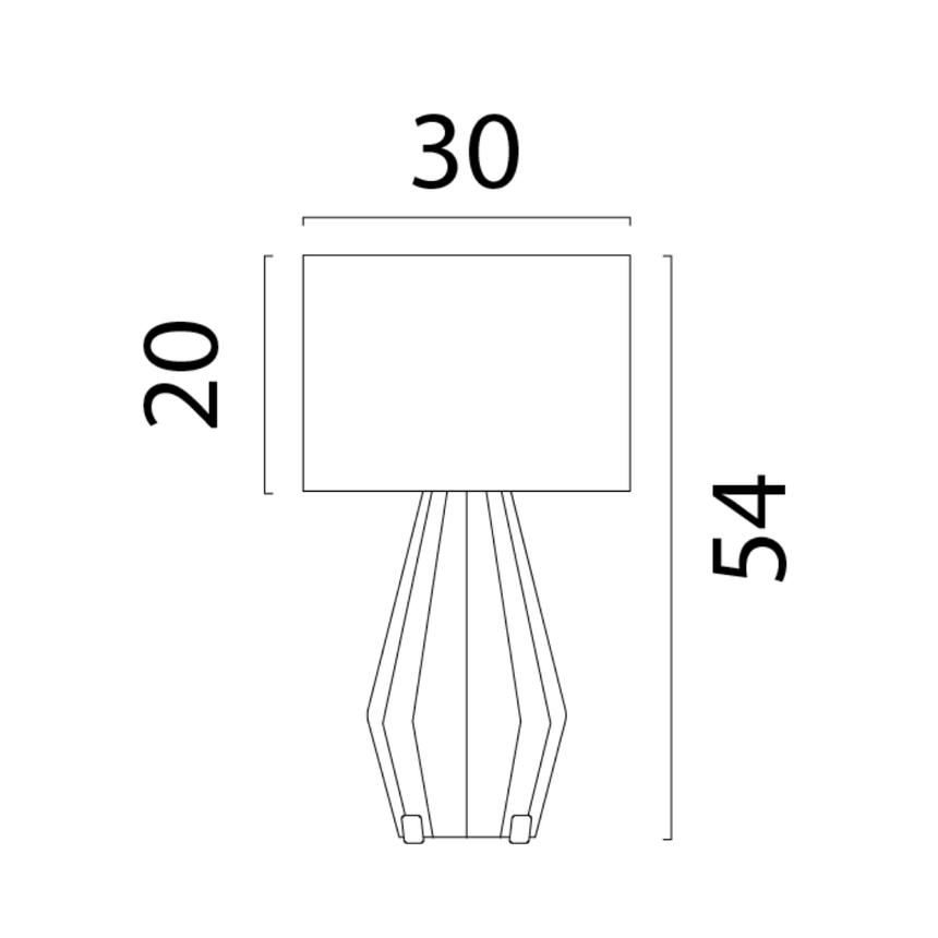 Diamond szövet asztali lámpa 54
