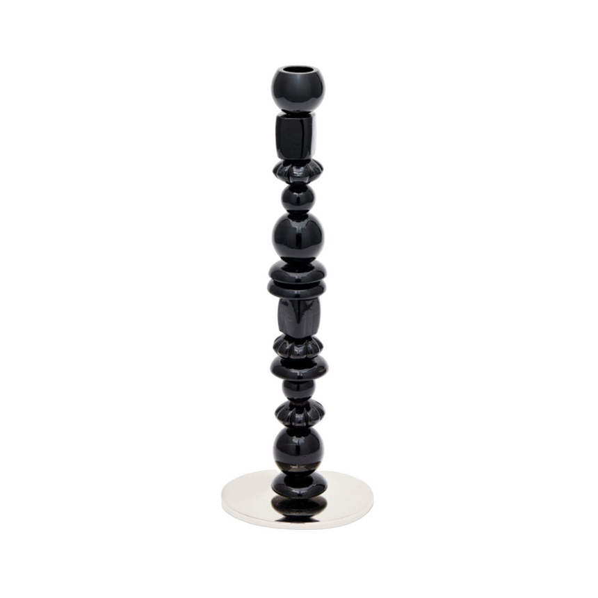 Beads metal candle holder