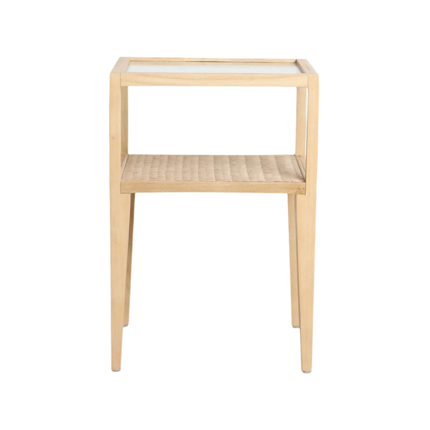 Scandi wooden side table