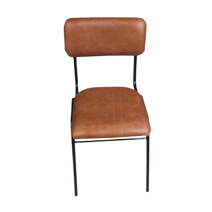 Plain leather chair