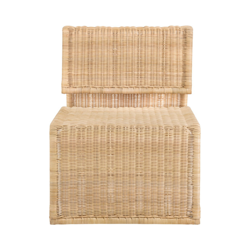 Ribbon rattan fotel