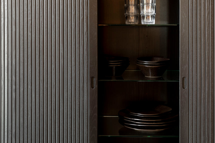 Barbier 2-door wooden cabinet