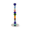 Beads metal candle holder