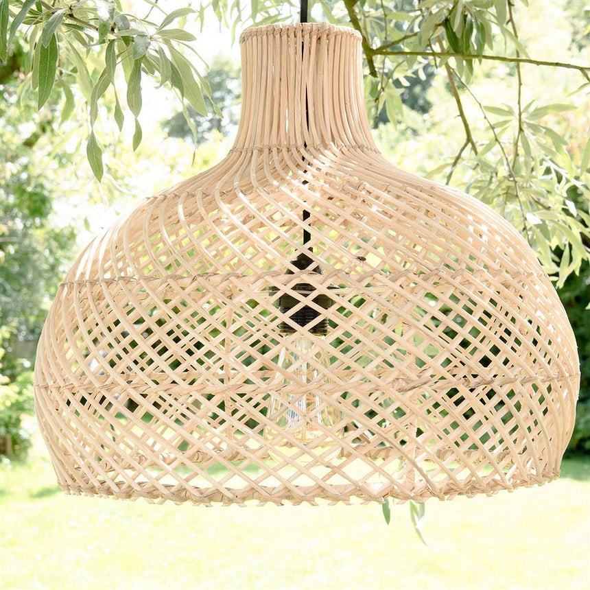 Maze rattan függőlámpa Ø42