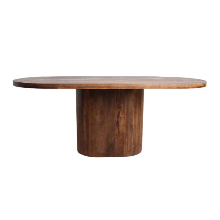 Bullnose Oblong Wooden Dining Table