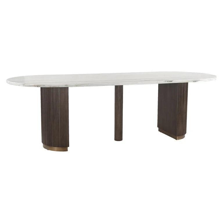 Mayfield marble dining table 250