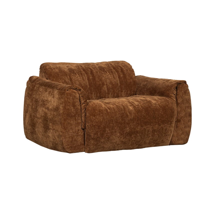 Baggy chenille armchair