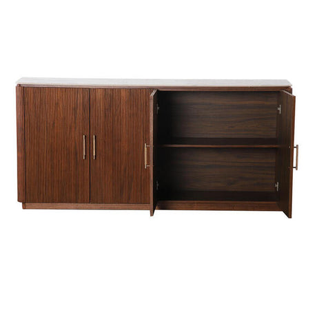 Urban Chique dressoir / komód – Kerámia márvány felülettel és dió furnér vázzal