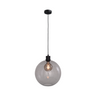Lava 3-bulb dark gray glass pendant lamp