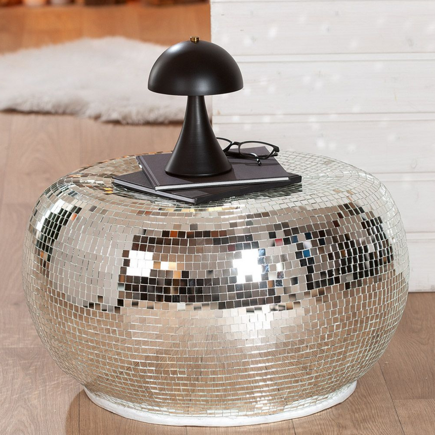 Mirror glass coffee table