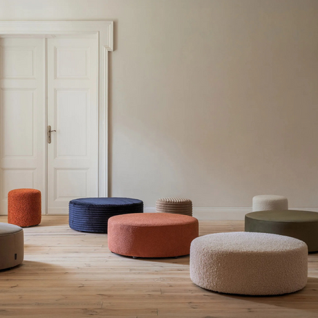 Dia kordbársony puff Ø90