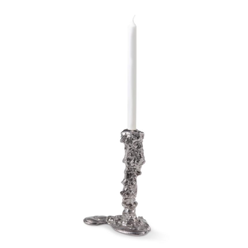 Drip metal candle holder 25cm
