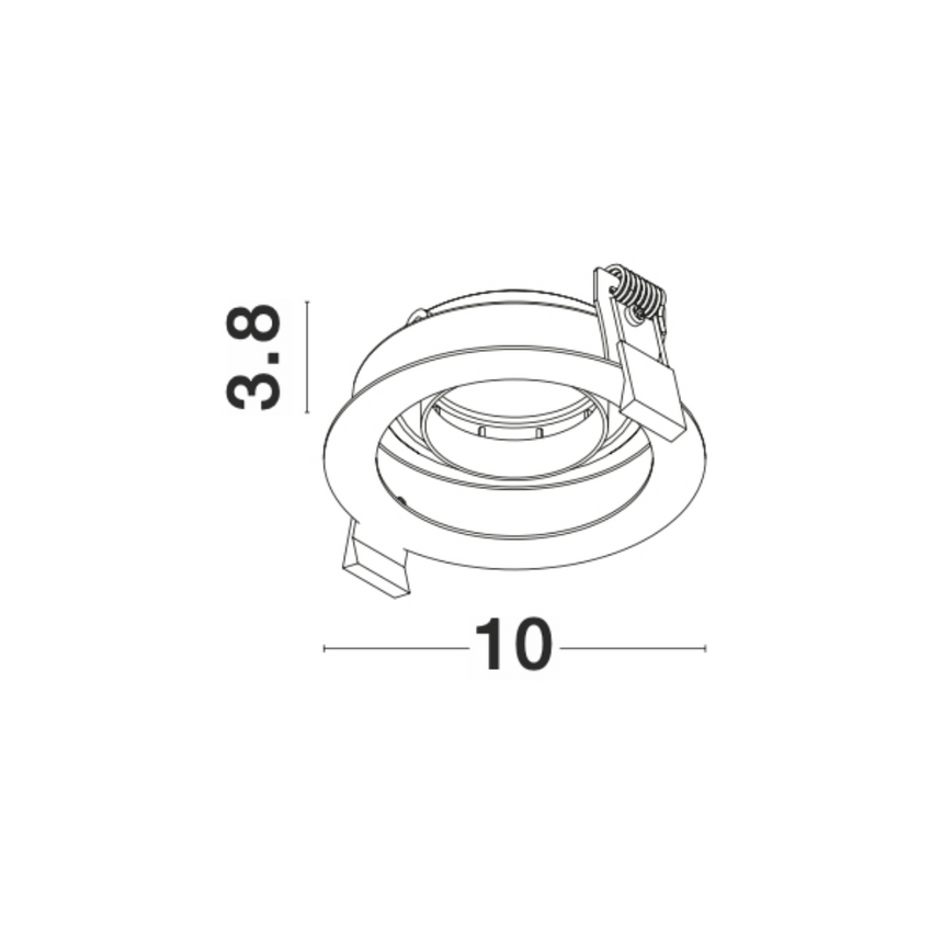 Di Moda metal ceiling lamp with white socket