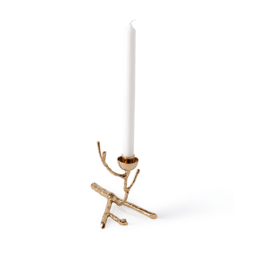 Twiggy metal candle holder 14cm