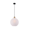Lava 3-bulb dark gray glass pendant lamp
