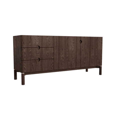 Arun 3 fiókos 2 ajtós fa kabinet - Dutch Home