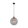 Lava 3-bulb dark gray glass pendant lamp