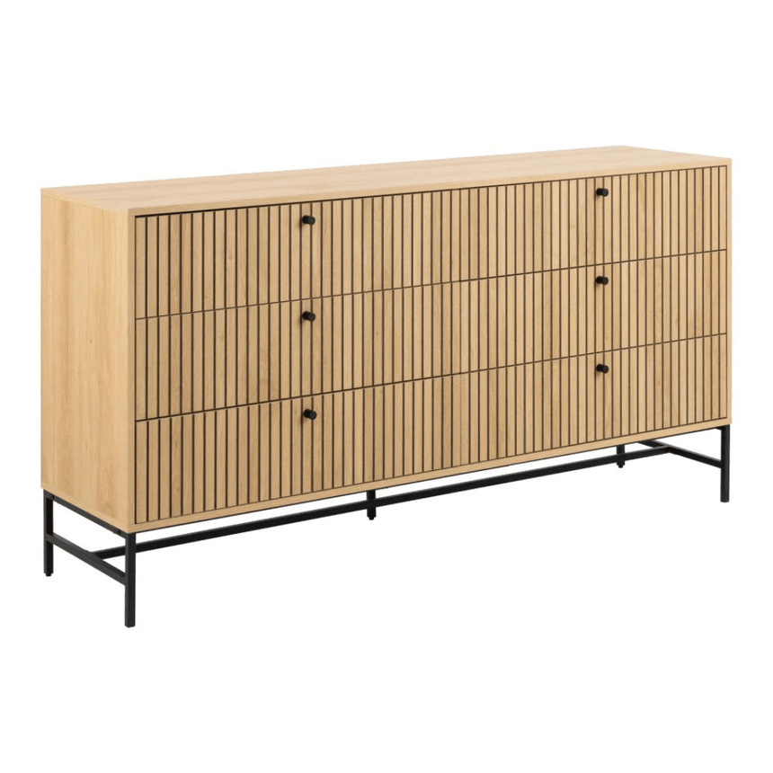 Albany wooden chest of drawers 158x80