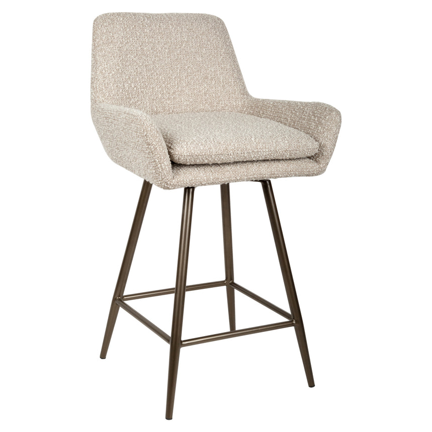 Linsey bárszék szett (2 db-os) – Gazdag textúrájú kárpittal