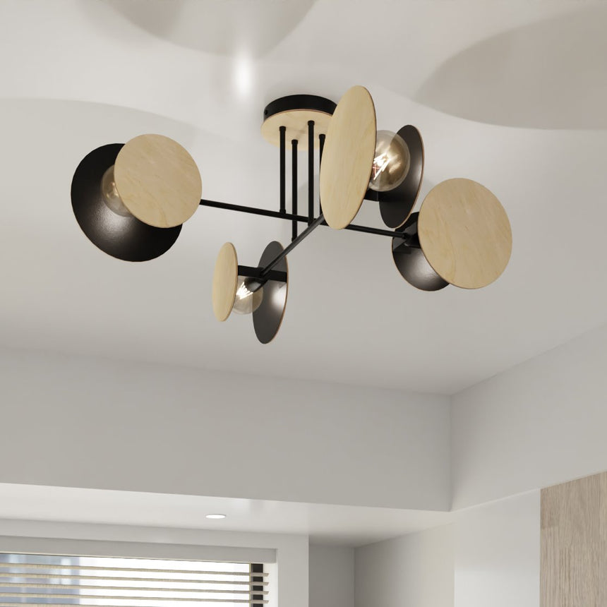 Zita 4 metal ceiling lamp