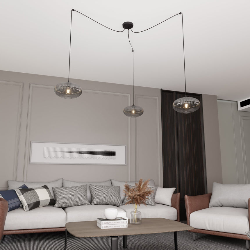 Origo 3 BL glass pendant lamp