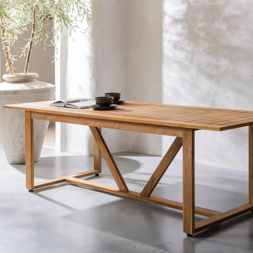Beaver wood garden table 240x90