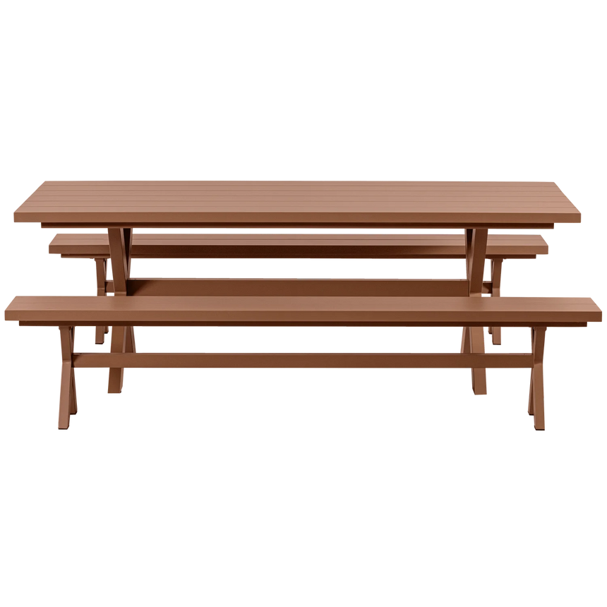 Delta fém kerti asztal 220x100