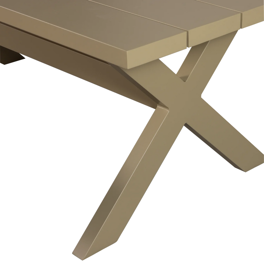 Delta fém kerti asztal 220x100