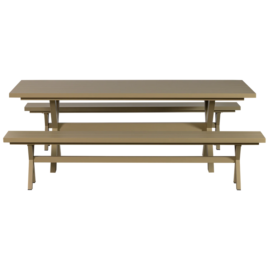 Delta fém kerti asztal 220x100
