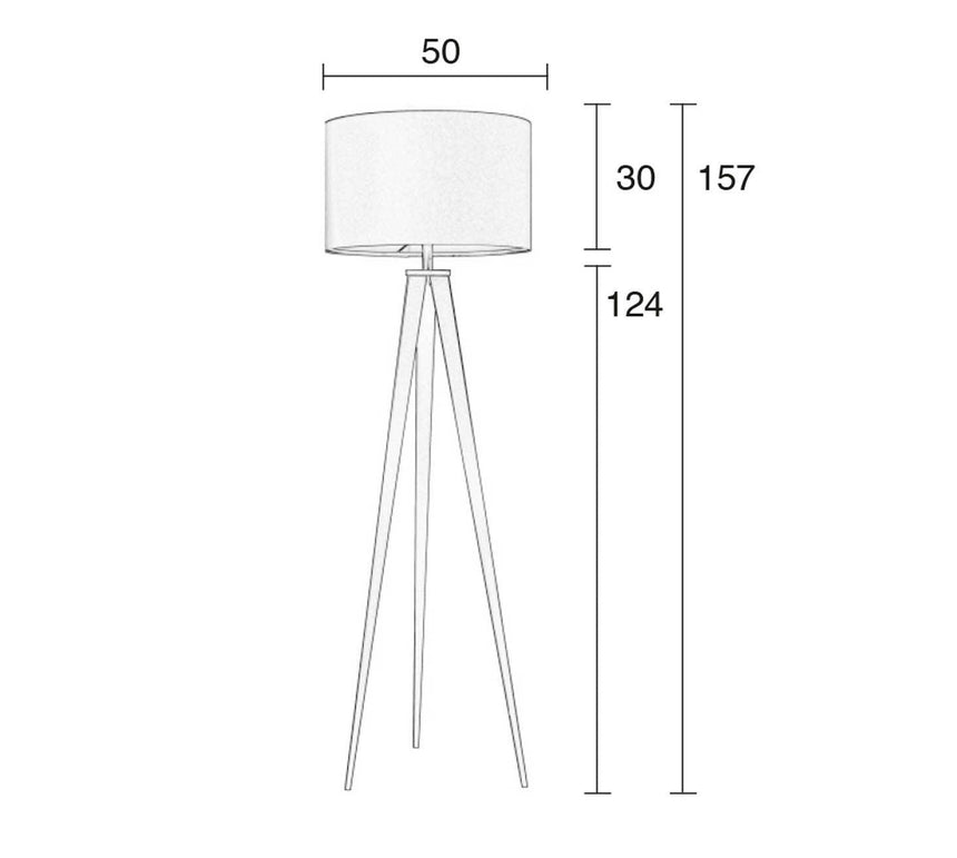 Tripod szövet állólámpa-7