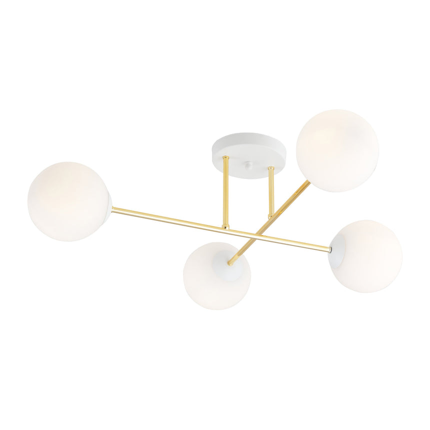 Magnum 4 WH Opal metal ceiling lamp