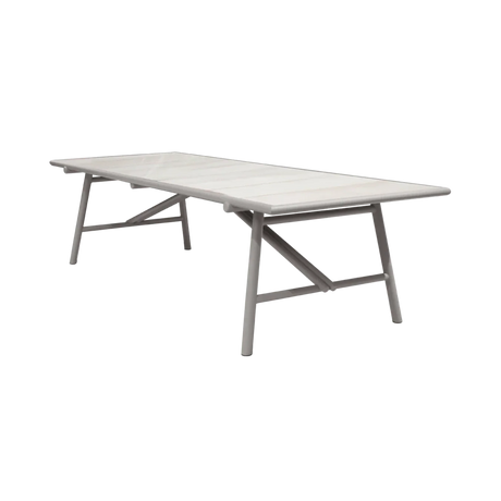 Sticks kő kerti asztal fém lábbal 280x100