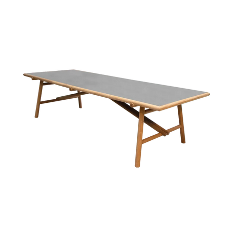 Sticks kerámia kerti asztal fa lábbal 280x100