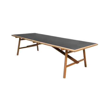 Sticks kerámia kerti asztal fa lábbal 280x100